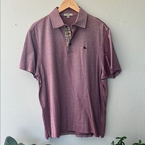 Burberry Red Polo Shirt Classic Short Sleeve